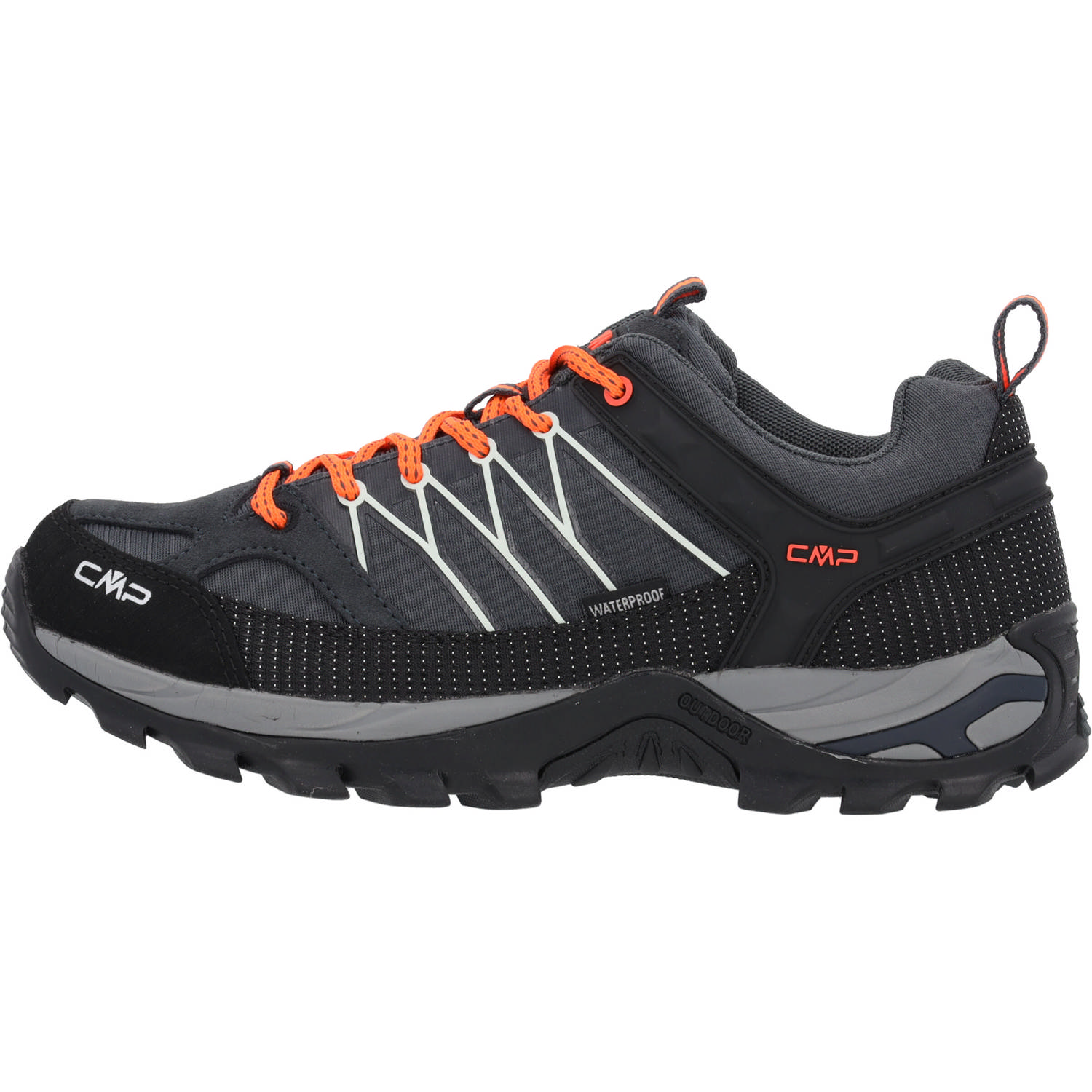 CMP Rigel Low WP 3Q54457, Trekkingschuhe, Herren, anthrazite/flash orange