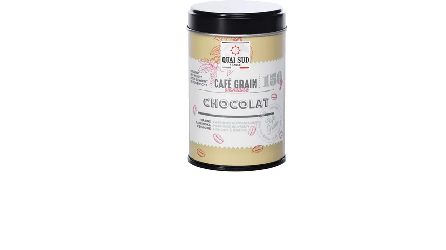 Quai Sud Aromatisierte Kaffeebohnen Schokolade in Dose 150 g