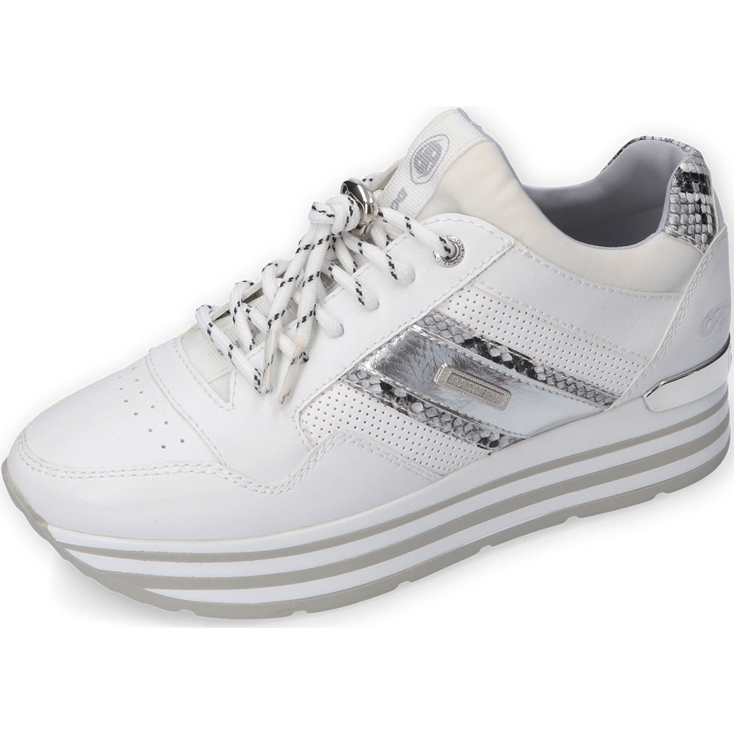 Dockers 44CA211, Sneakers Low, Damen, Weiß (Weiss/Grau)