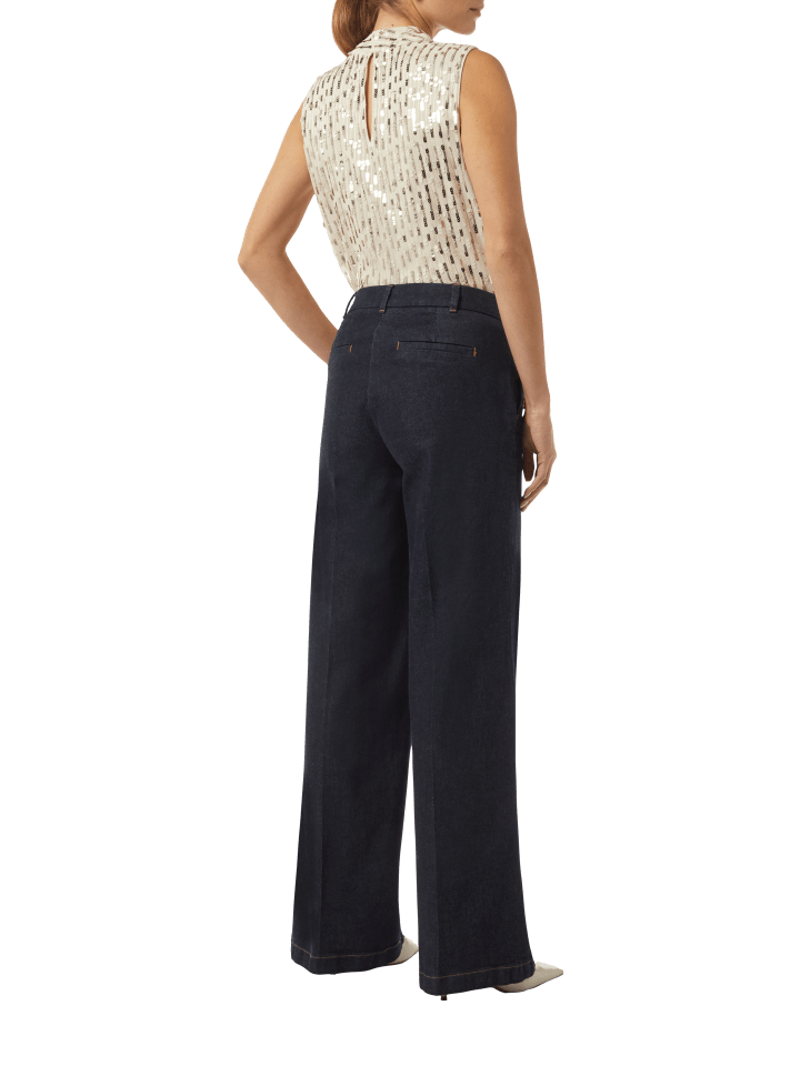 comma Bluse ärmellos in Beige günstig kaufen