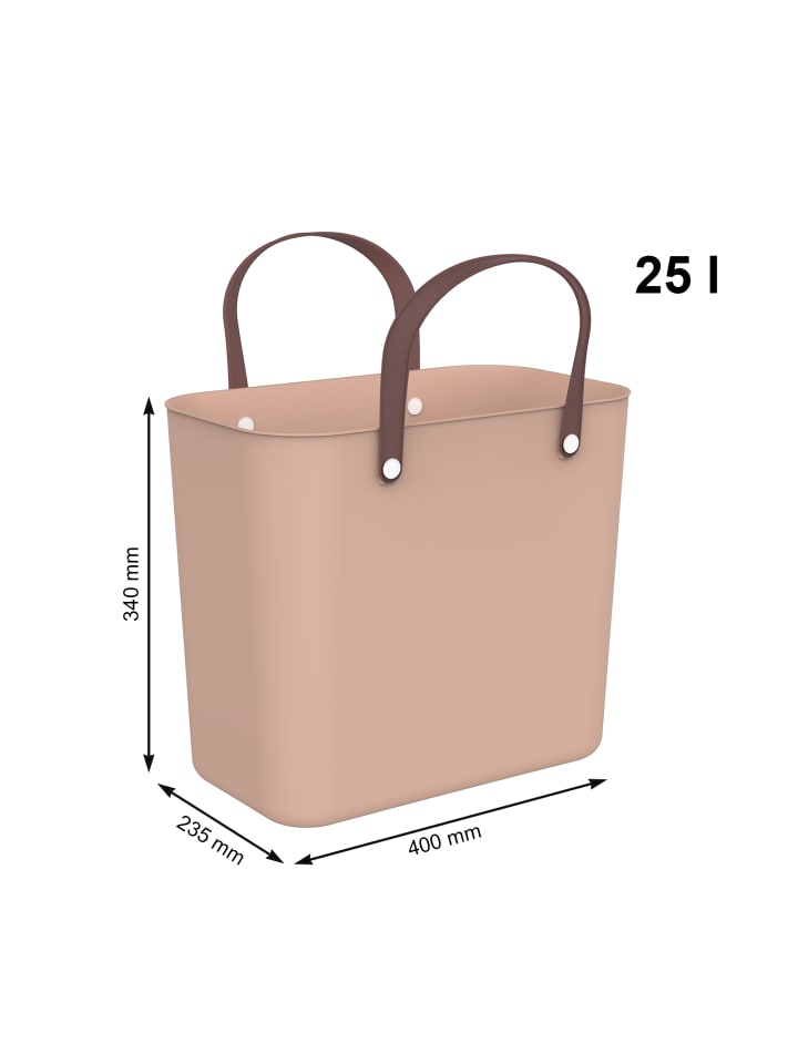 Rotho Albula Einkaufskorb 25l, Kunststoff (PP recycelt) in Meadow rose günstig kaufen onesize