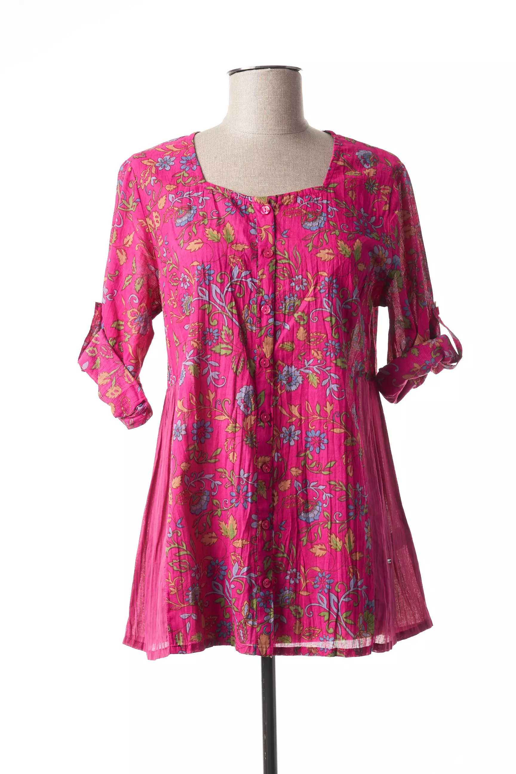 Agathe   Louise Tuniquemanchelongue Femme couleur rose