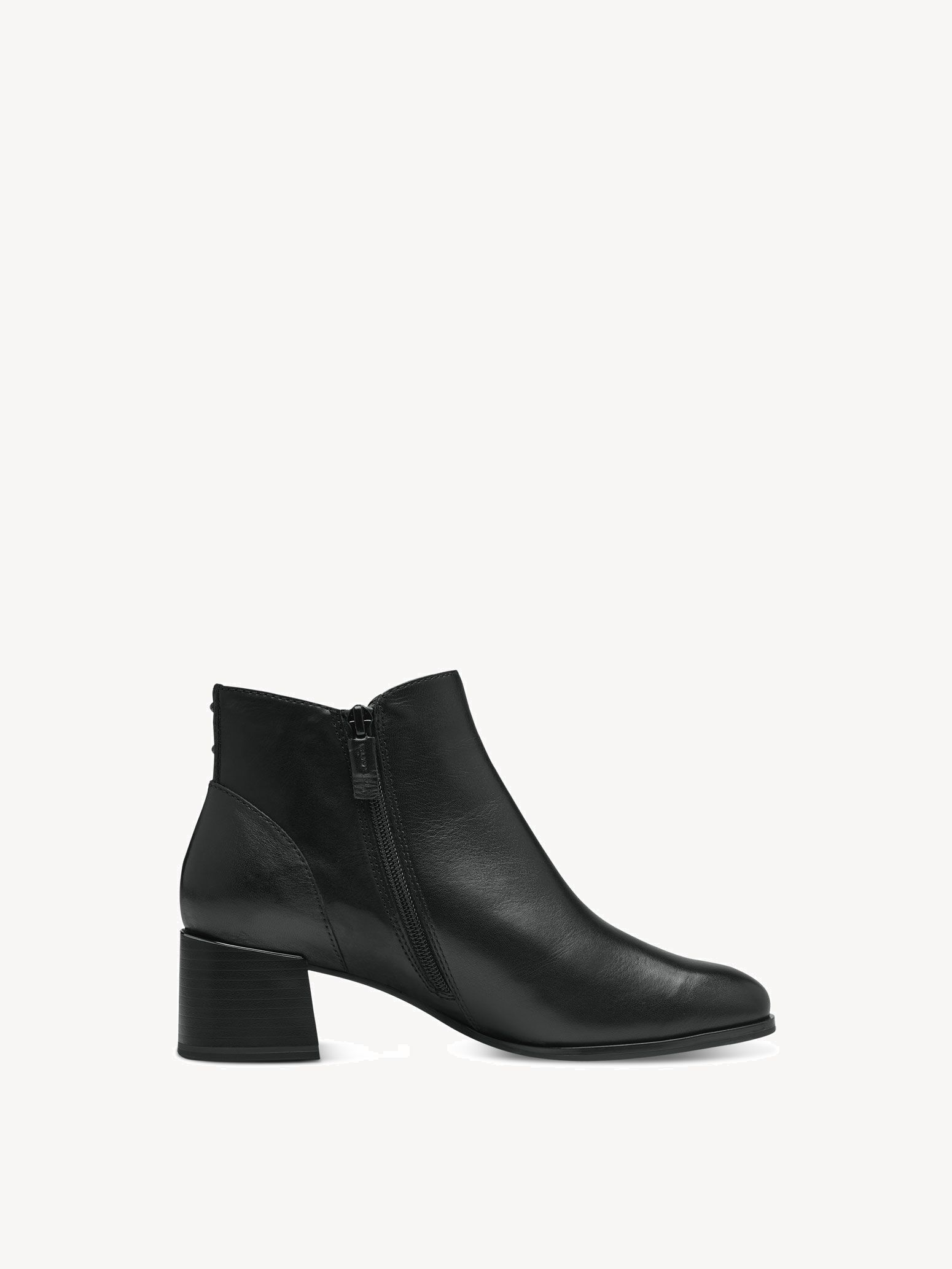 Bottine en cuir - noir