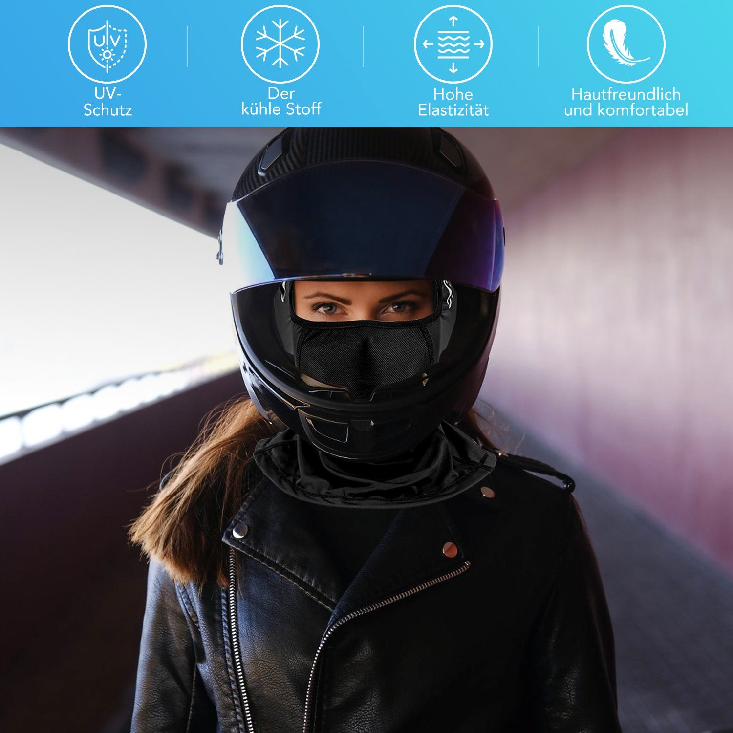LETGOSPT Sturmhaube Sturmhaube Atmungsaktiv Gesichtshaube sturmmaske Winter Skimaske fahrradmütze Balaclava Motorrad für Herren und Damen Einheitsgröße