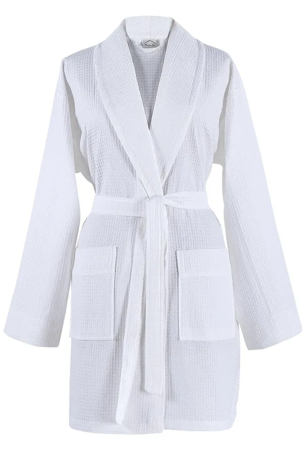Zeynep Tekstil  Pike Bademantel aus 100 % Baumwolle, Unisex, Premium-Bademantel im neuen Trend