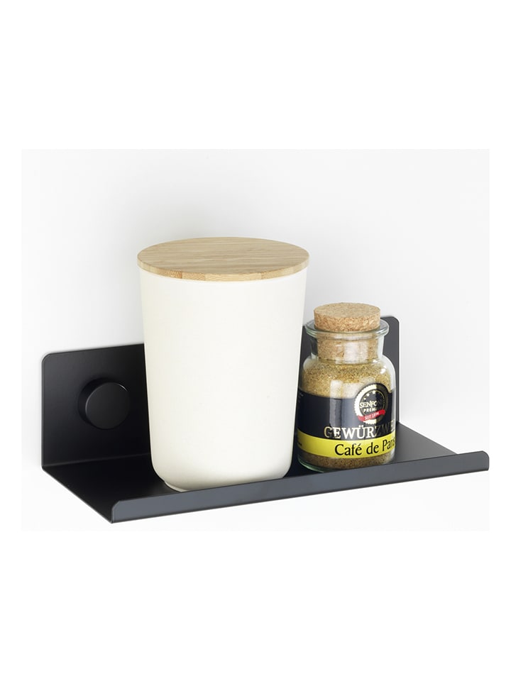 Wenko Küchenregal in Schwarz - (B)25 x (H)7,5 x (T)12 cm günstig kaufen onesize