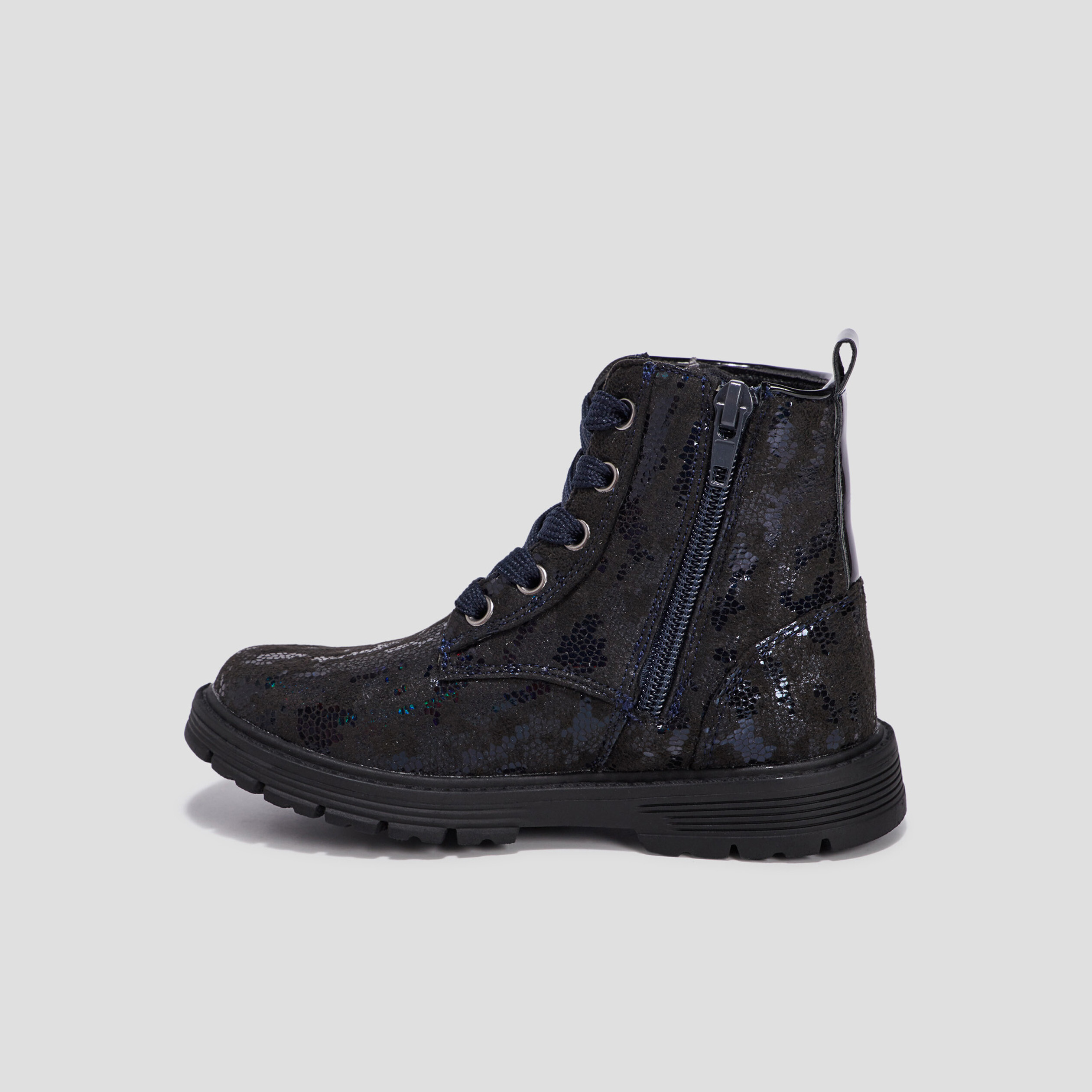 Bottines à paillettes bleu marine fille | La Halle