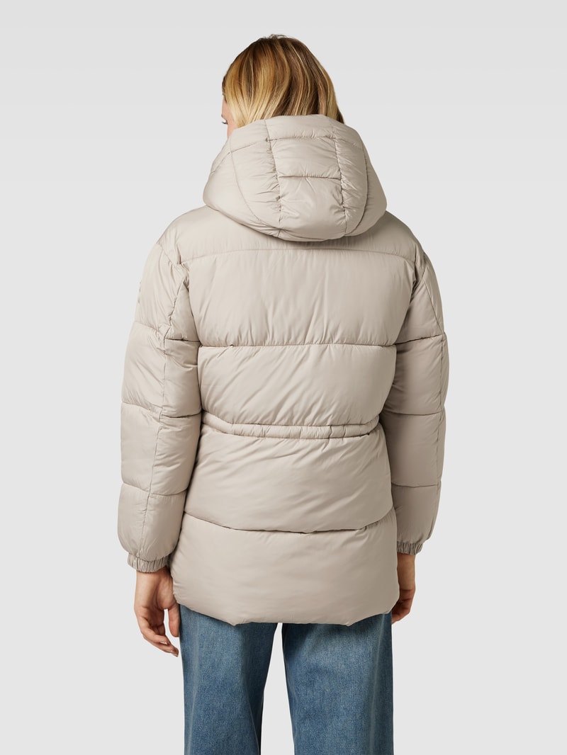 Steppjacke mit Kapuze in beige