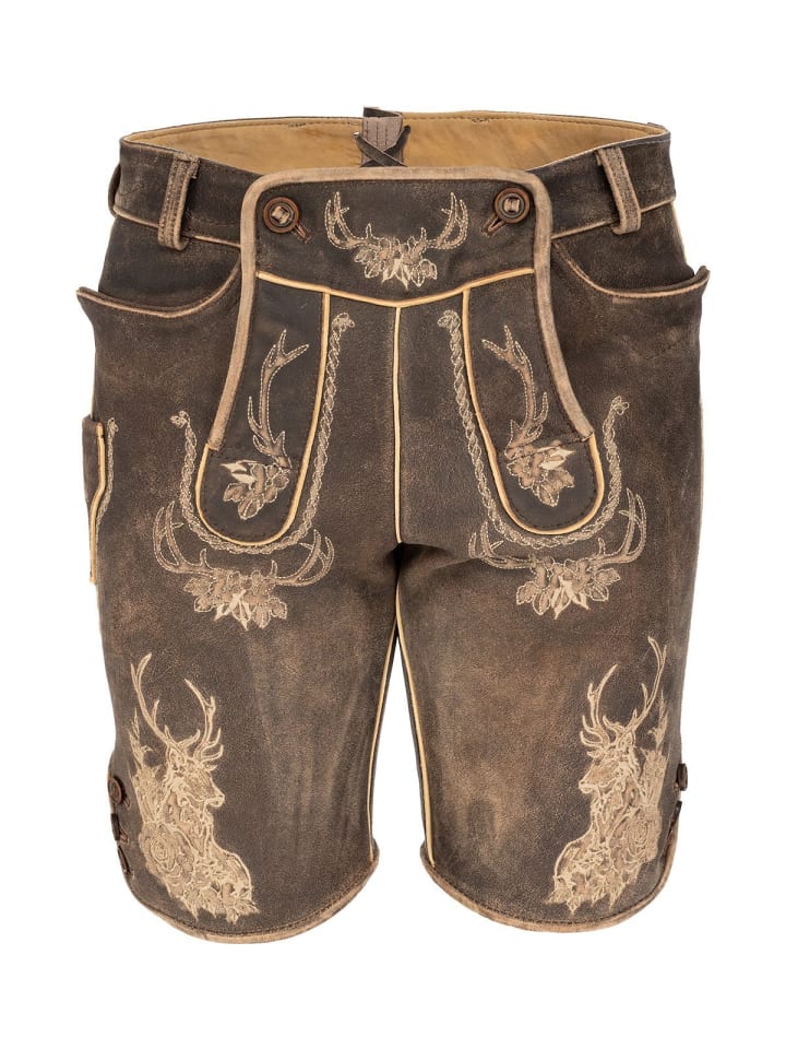 MADDOX Lederhose BRIENZ in dunkelbraun günstig kaufen