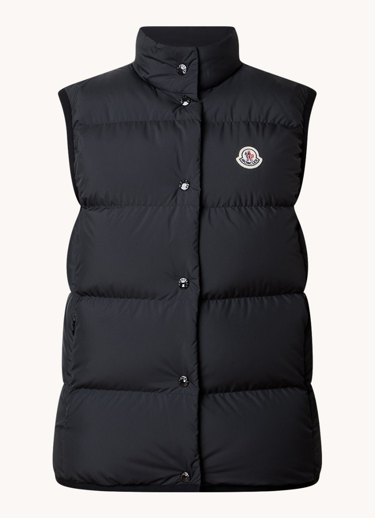 Giacca imbottita Moncler Badia con imbottitura in piuma e logo