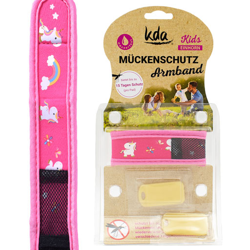 MÜCKENSCHUTZ Armband Kinder Einhorn  1 St