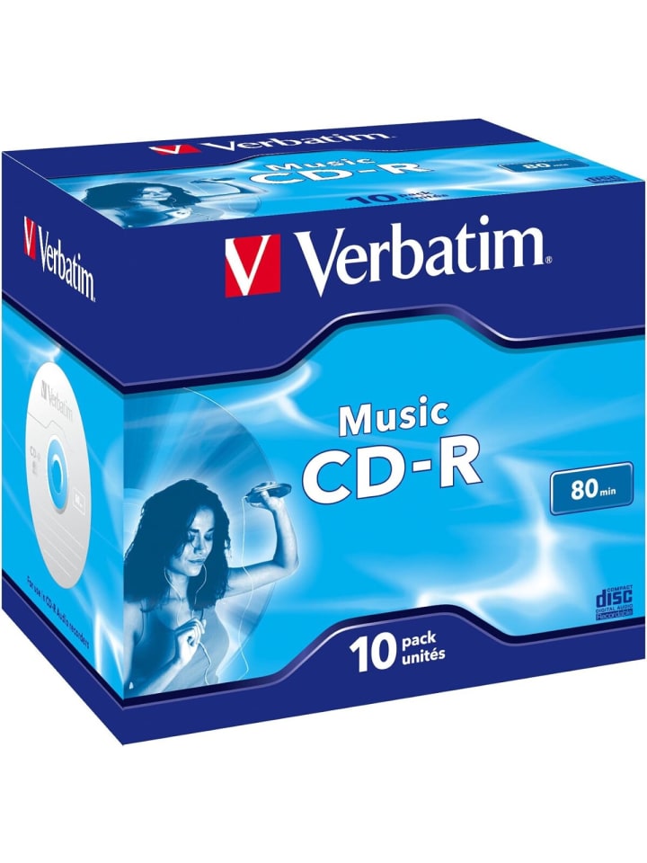 COFI 1453 Verbatim Audio CD-R Rohling 80Min – 10er Pack im Jewelcase in Blau günstig kaufen onesize