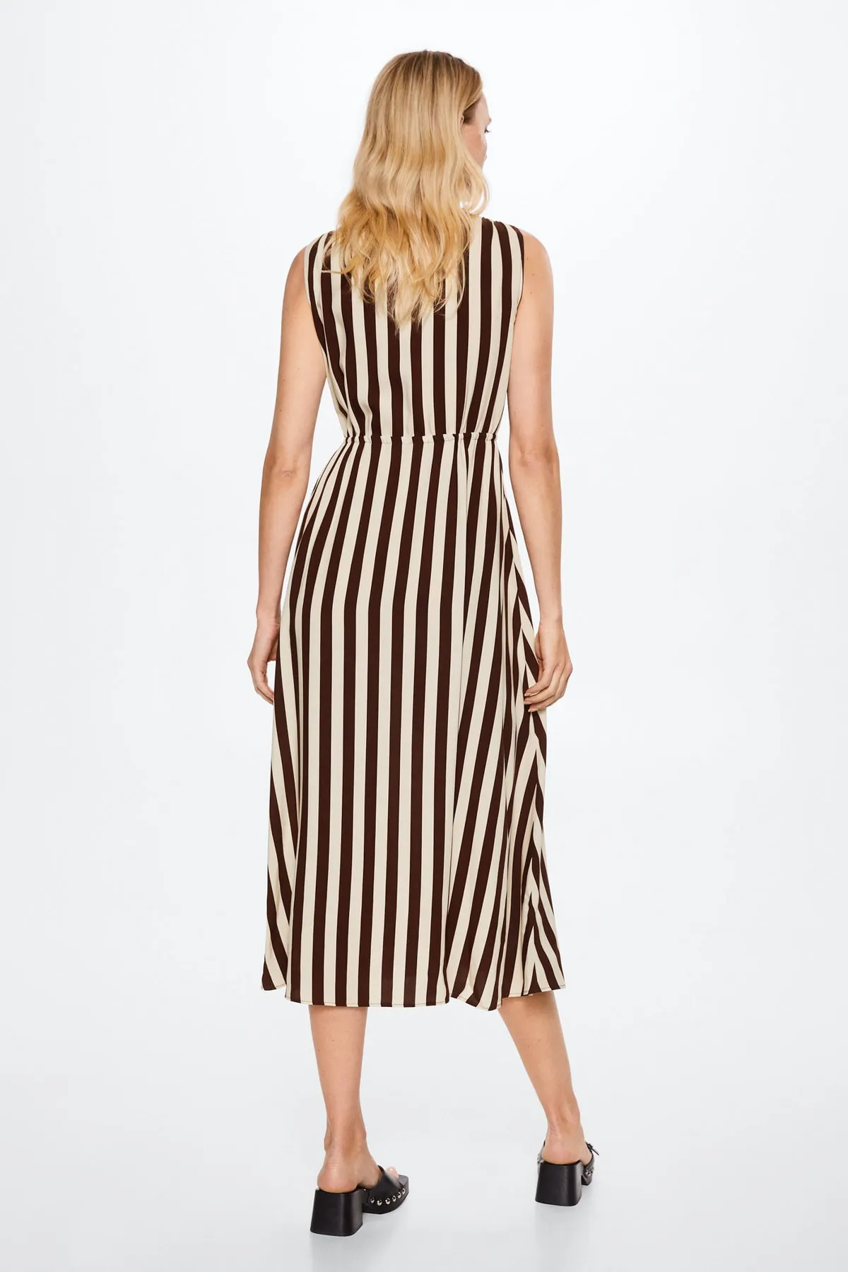MANGO  Braunes Damenkleid 37010467
