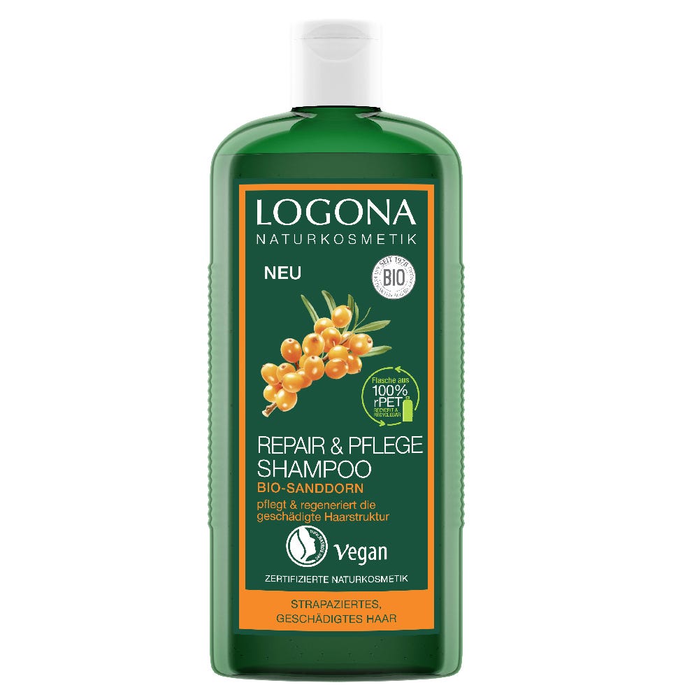 LOGONA Repair & Pflege Shampoo Bio-Sanddorn 250 ml
