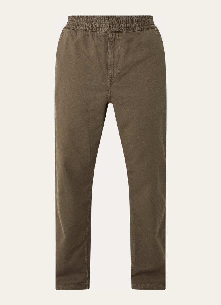Carhartt WIP Flint taisna piegriezuma bikses no organiskās kokvilnas ar sānu kabatām