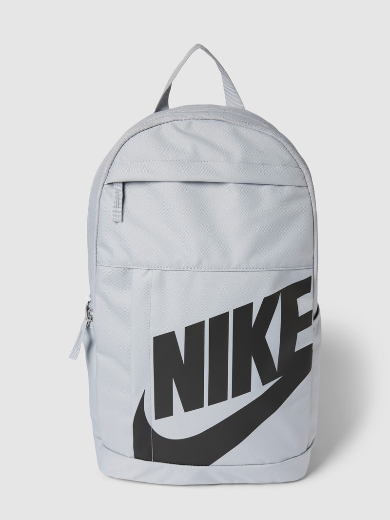Rucksack mit Label-Print in beige