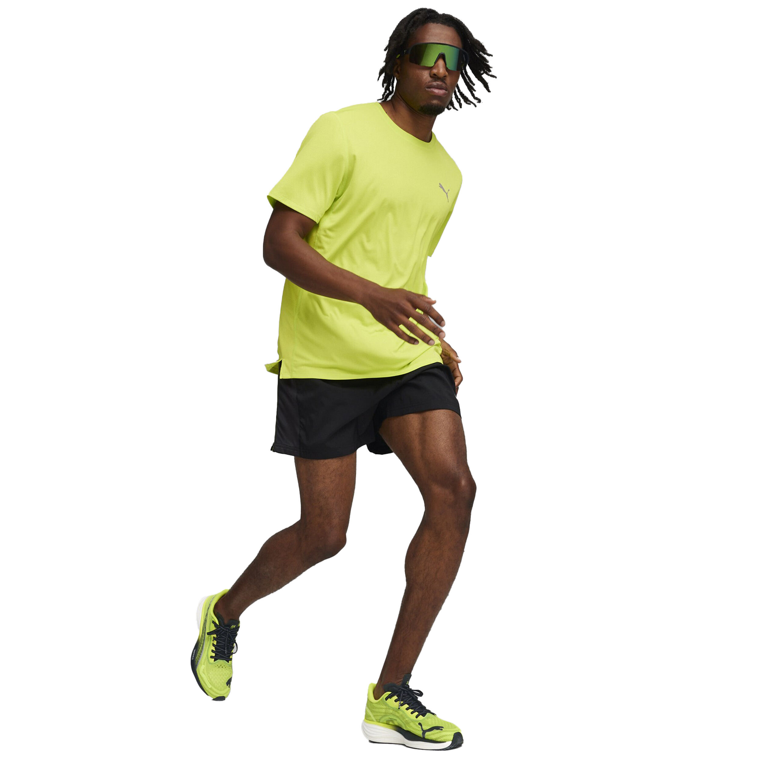 Run Favorite Velocity Laufshirt Herren - Limette