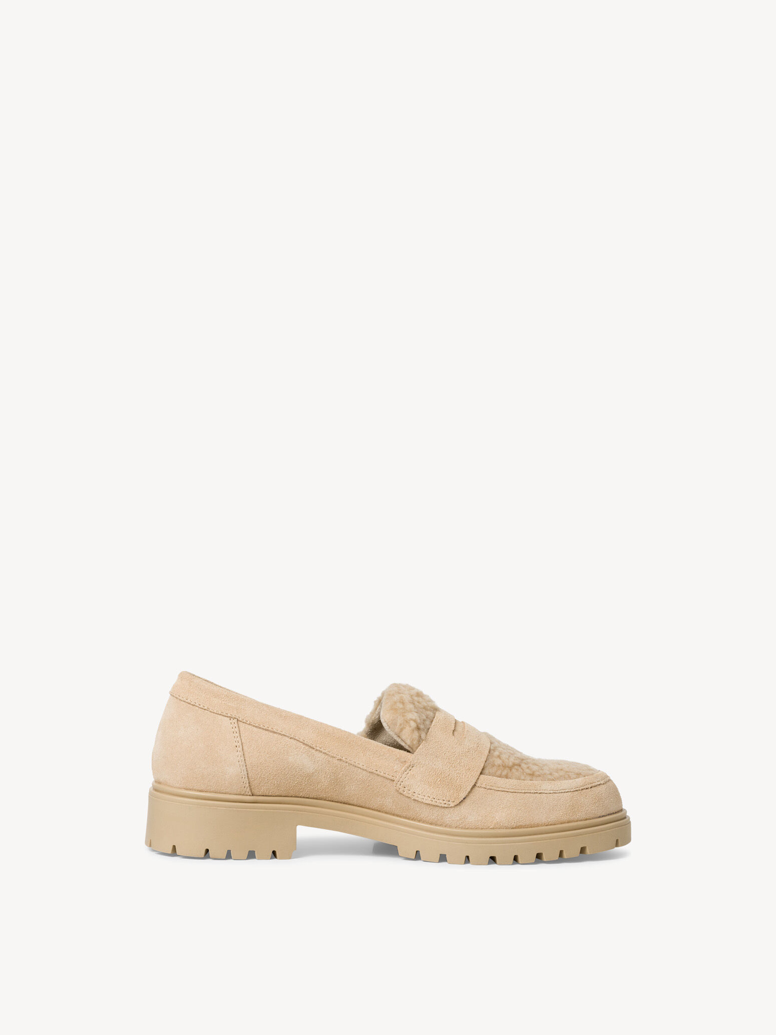 Slipper en cuir - beige