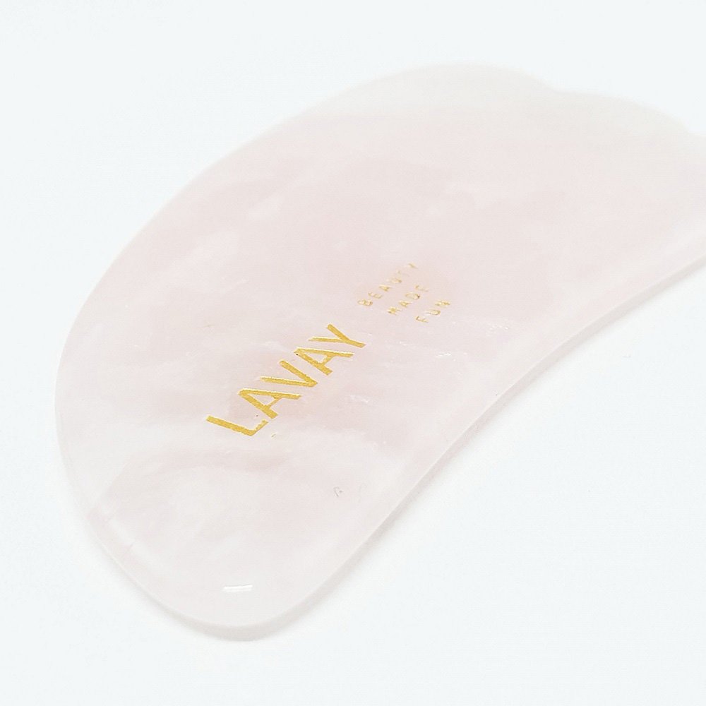 LAVAY Paris Beauty-Tools Gua Sha – Sculpting tool – Rosenquartz