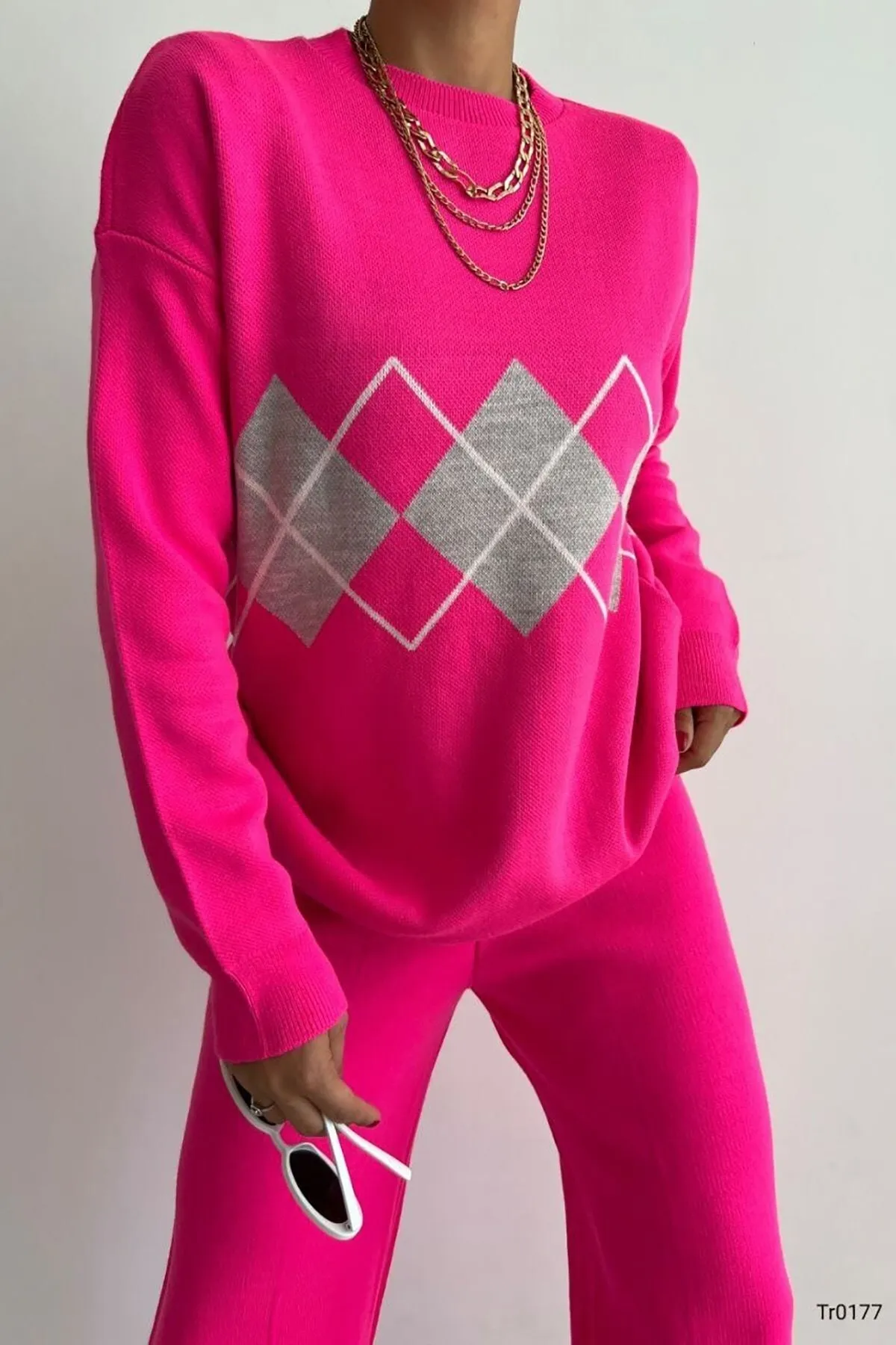 Deafox  Zweiteiler - Rosa - Regular Fit