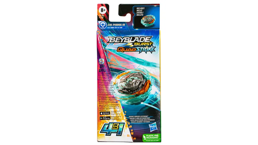 Hasbro - Beyblade Burst QuadStrike Single Pack, 1 Stück, sortiert