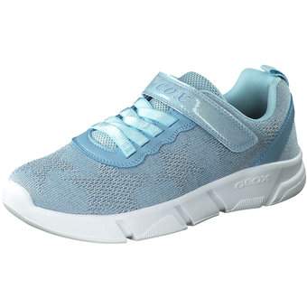 Geox J Aril Girl Sneaker in blau