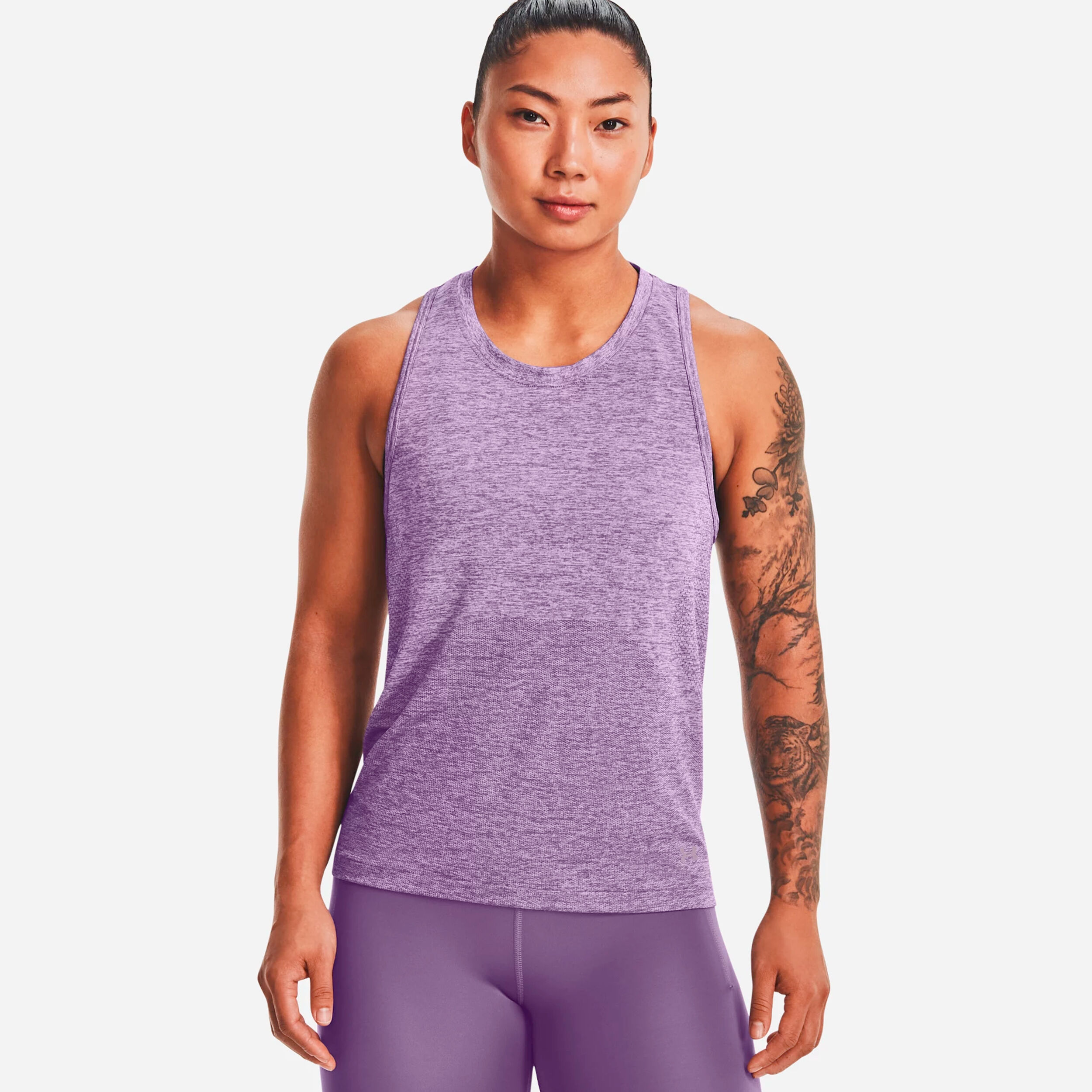 Seamless Stride Tank-Top Damen - Lila
