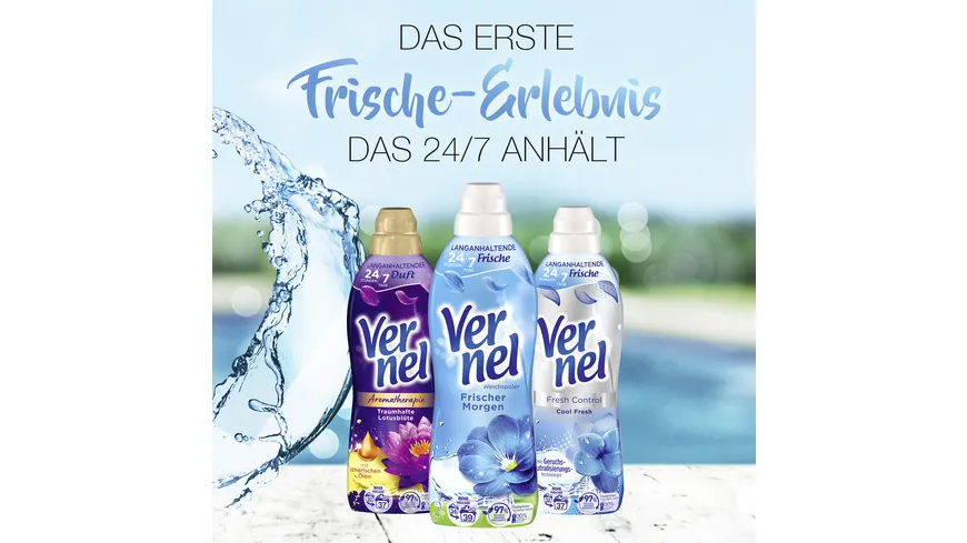 Vernel Weichspüler Frischer Morgen 39 WL 858 ml