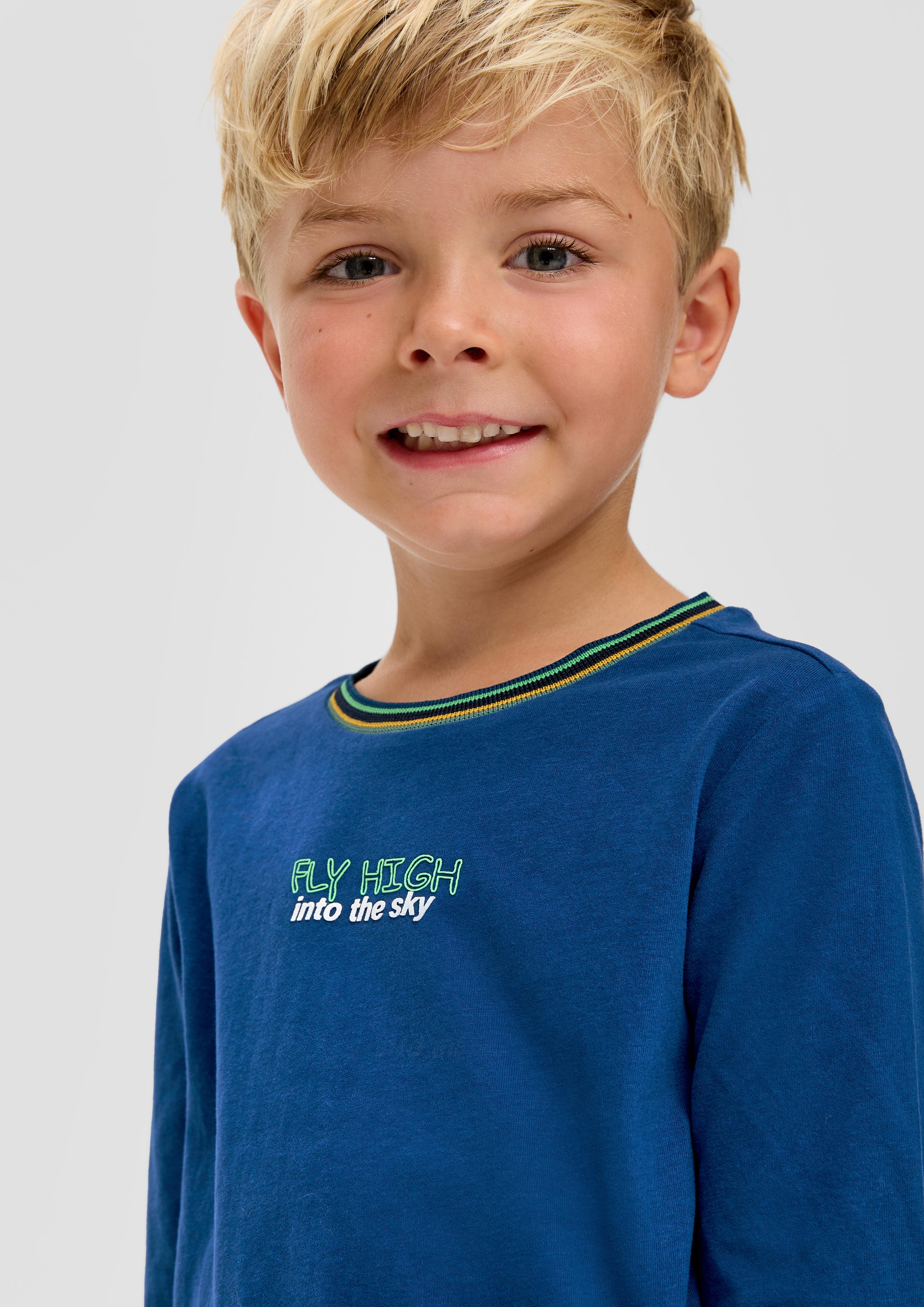 Longsleeve mit Schrift-Print  2134229-5490
