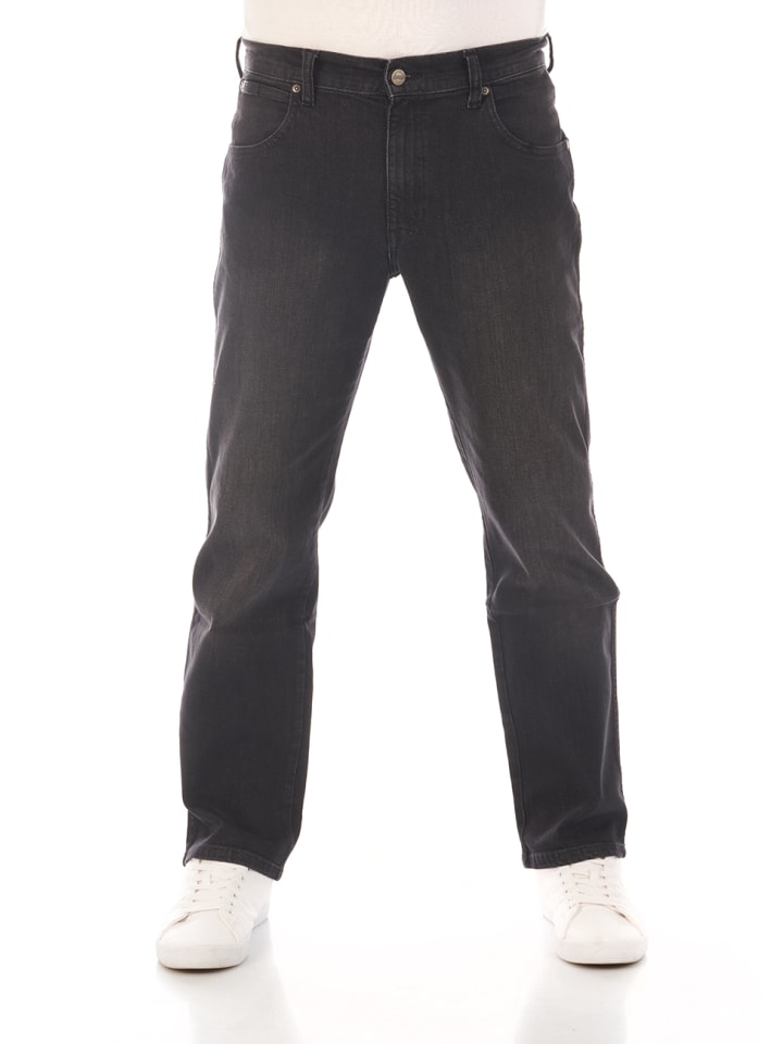 Wrangler Jeans Texas Stretch regular/straight in Schwarz günstig kaufen