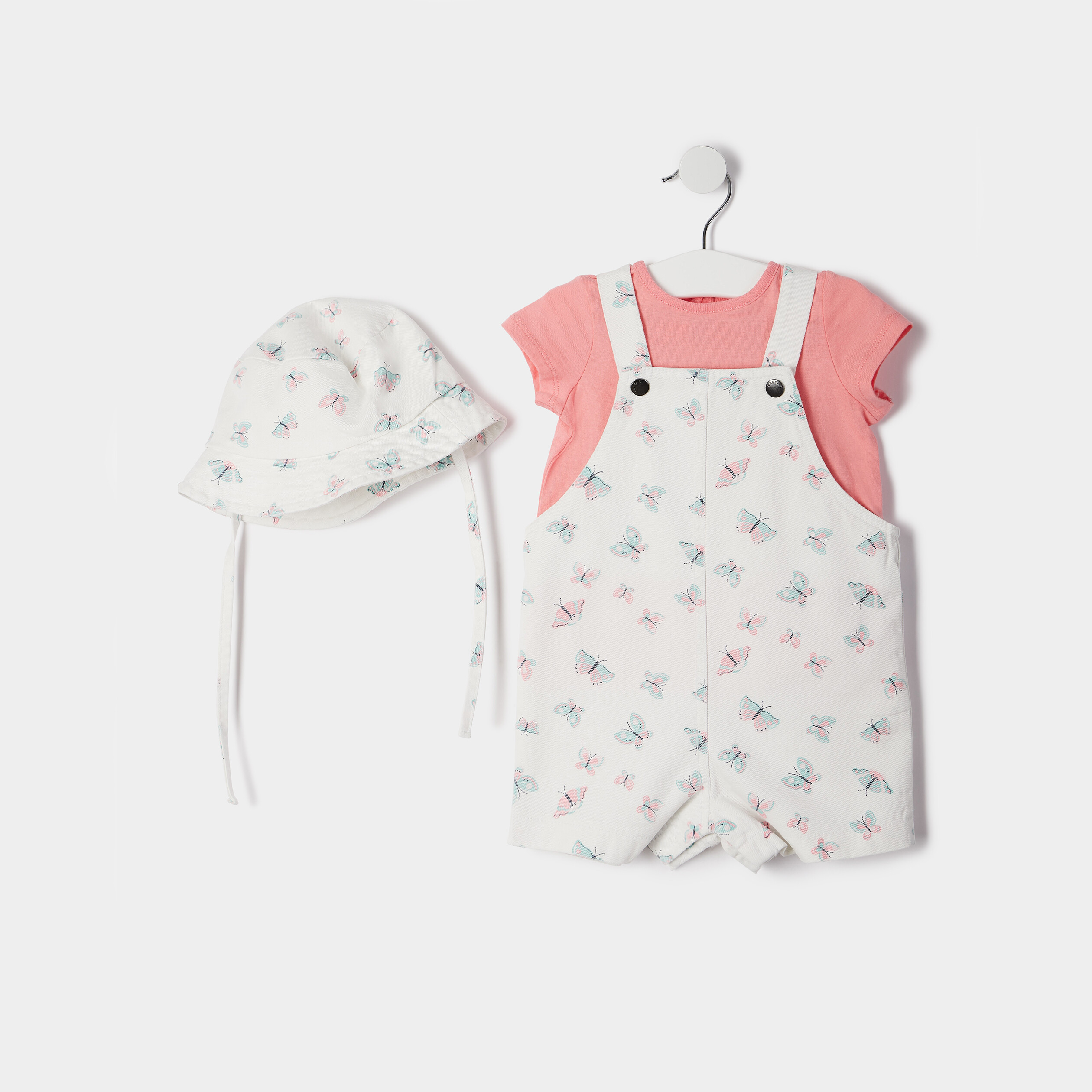 Ensemble 3 pièces ecru bébé fille | La Halle