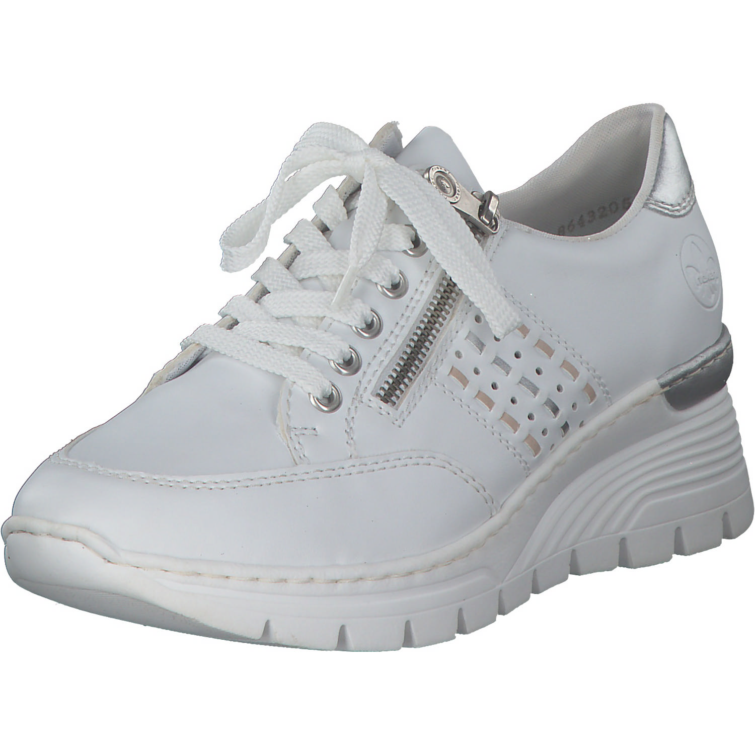 Rieker N8321, Sneakers Low, Damen, Weiß