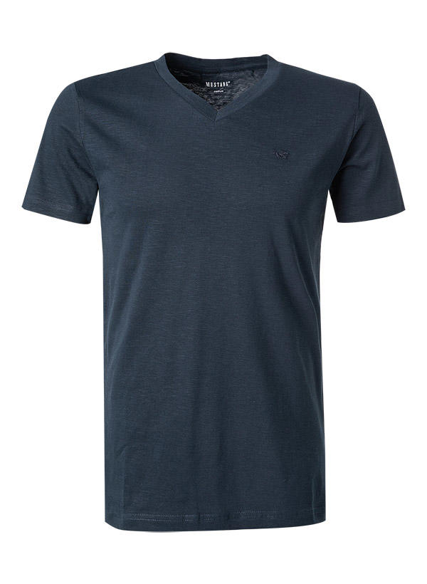 MUSTANG, T-Shirt, Baumwolle, saphir