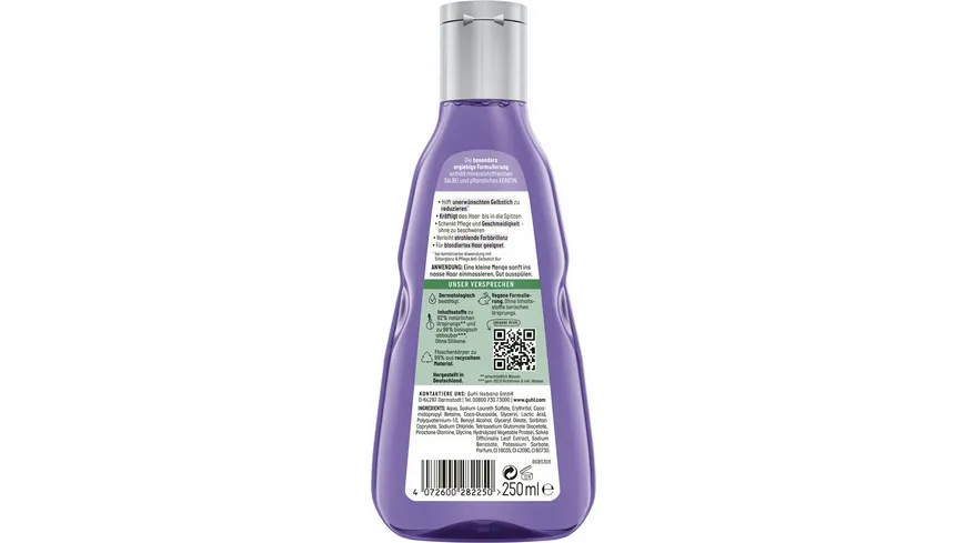 GUHL Shampoo Silberglanz & Pflege 4er-Pack 1000 ml