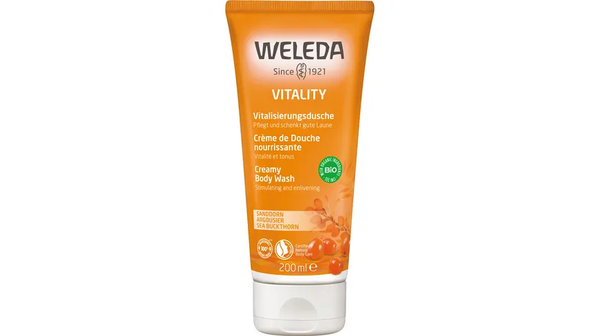 Weleda SANDDORN Vitality Vitalisierungsdusche Sanddorn 200 ml