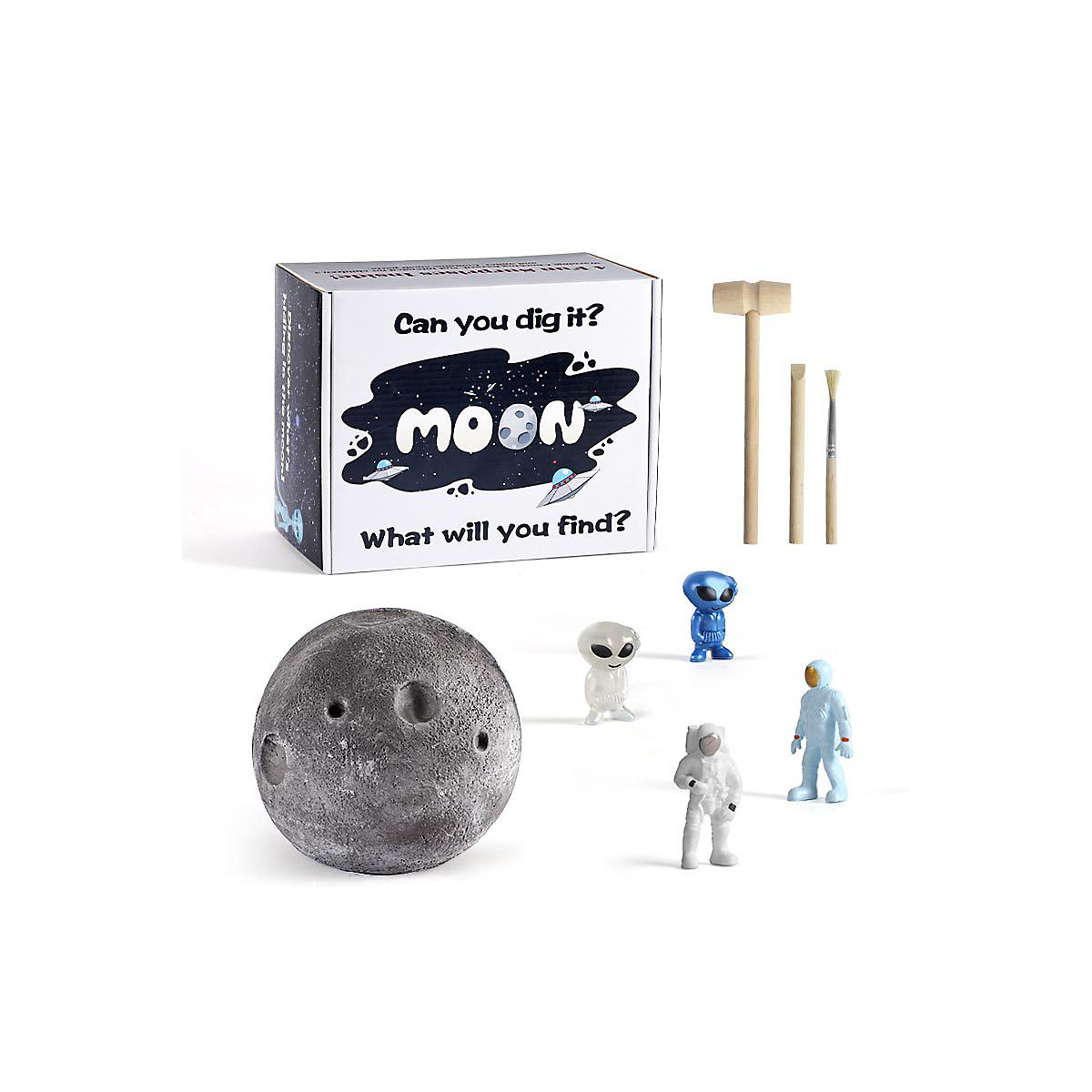 Astronaut Mond Weltraum Archäologisches Grabungsspielzeug Grabungsset Entdeckung Plastikspielzeug Kinderspielzeug