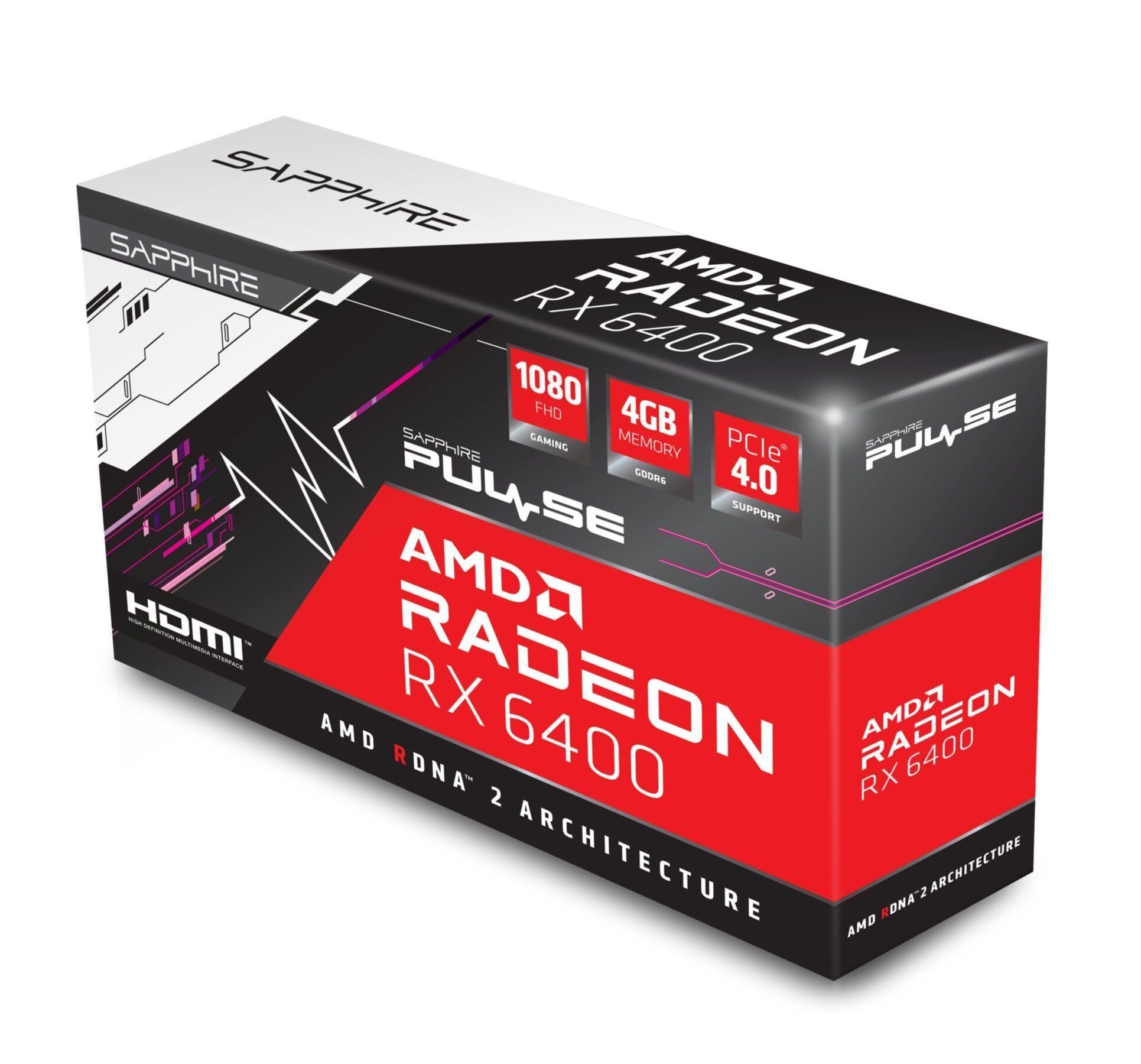 Sapphire Radeon RX 6400 11315-01-20G Grafikkarte (4 GB, GDDR6)
