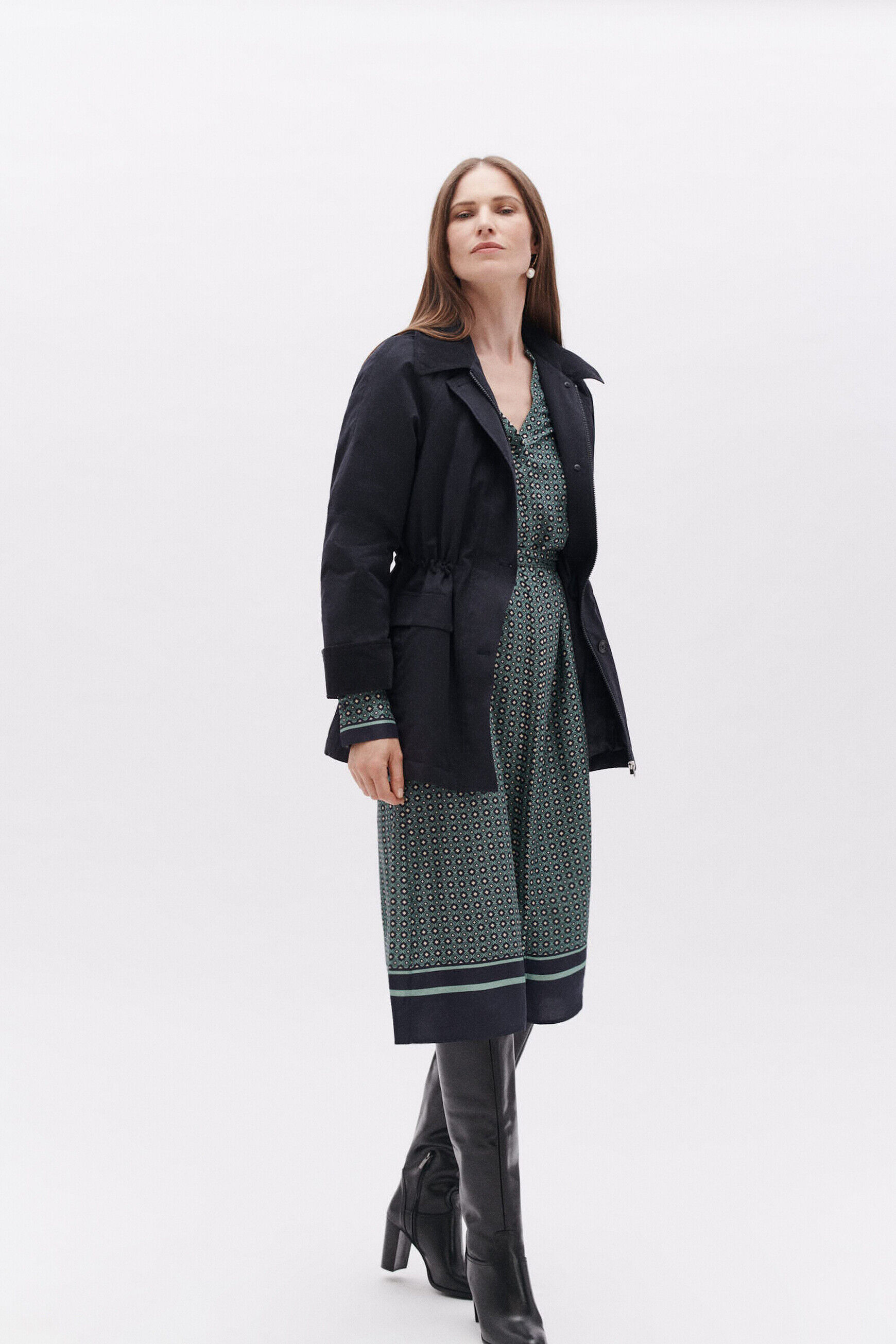 Parka gunter bleu marine femme
