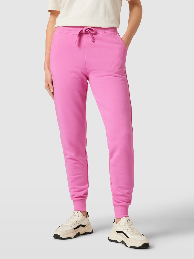Sweatpants mit elastischem Bund und Tunnelzug in pink