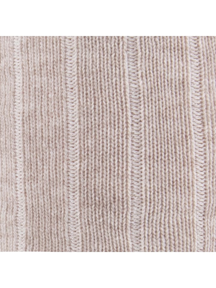 ewers Kniestrümpfe Rippe in dunkel beige meliert günstig kaufen