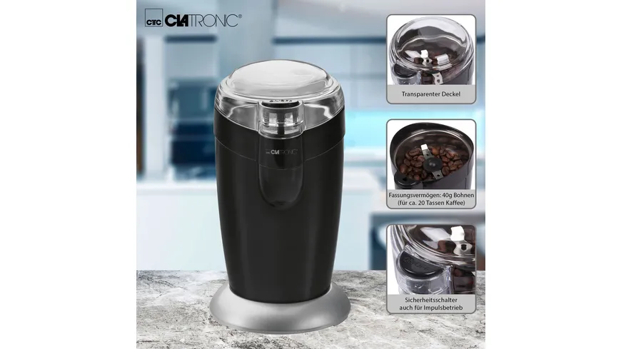 CLATRONIC KSW 3306 Kaffeemühle 120W schwarz