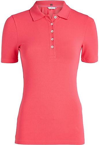 TOMMY HILFIGER Damen Poloshirt SLIM 5X2 RIB POLO