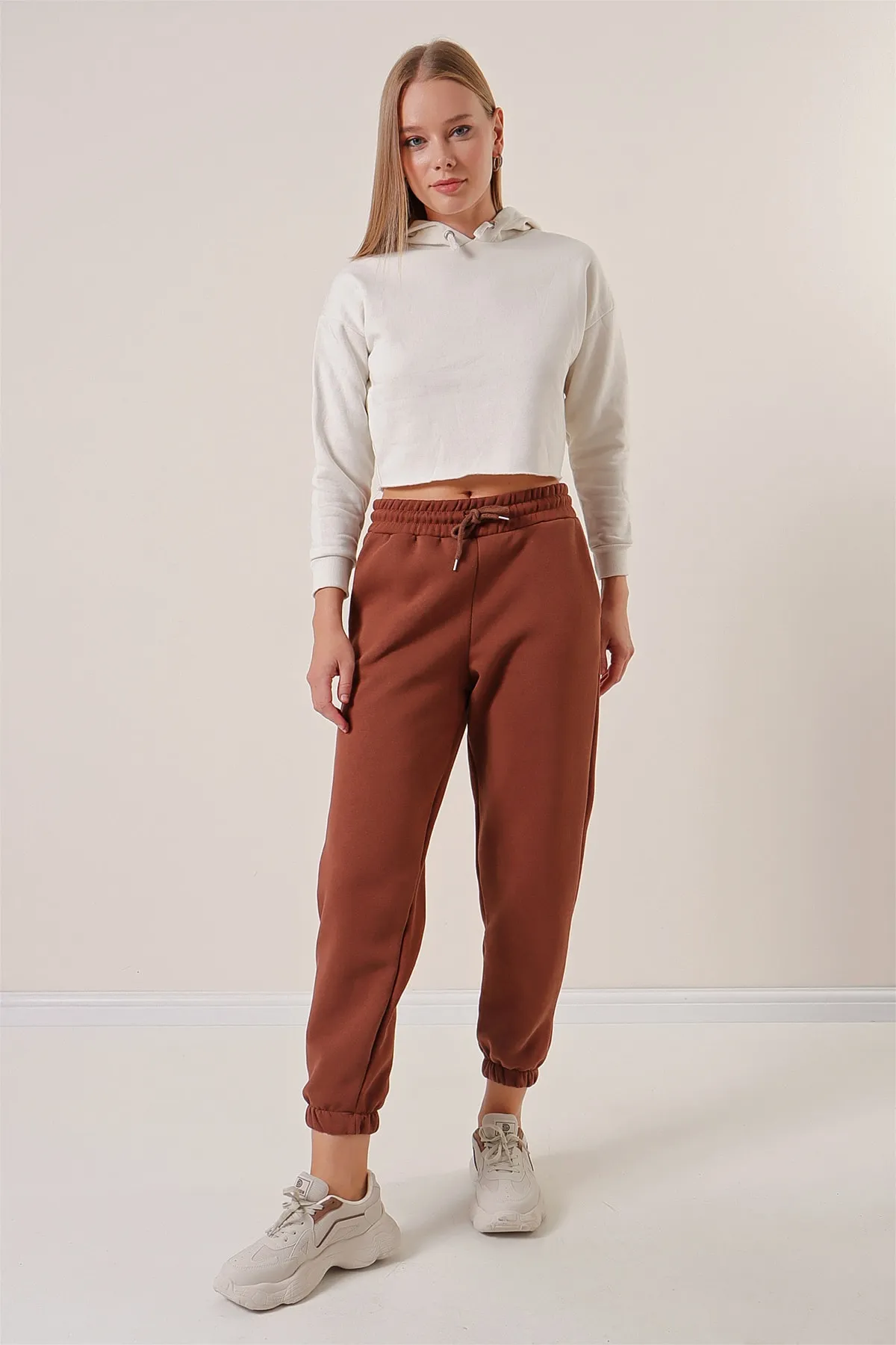 Pattaya  Fleece-Jogger-Strick-Jogginghose für Damen