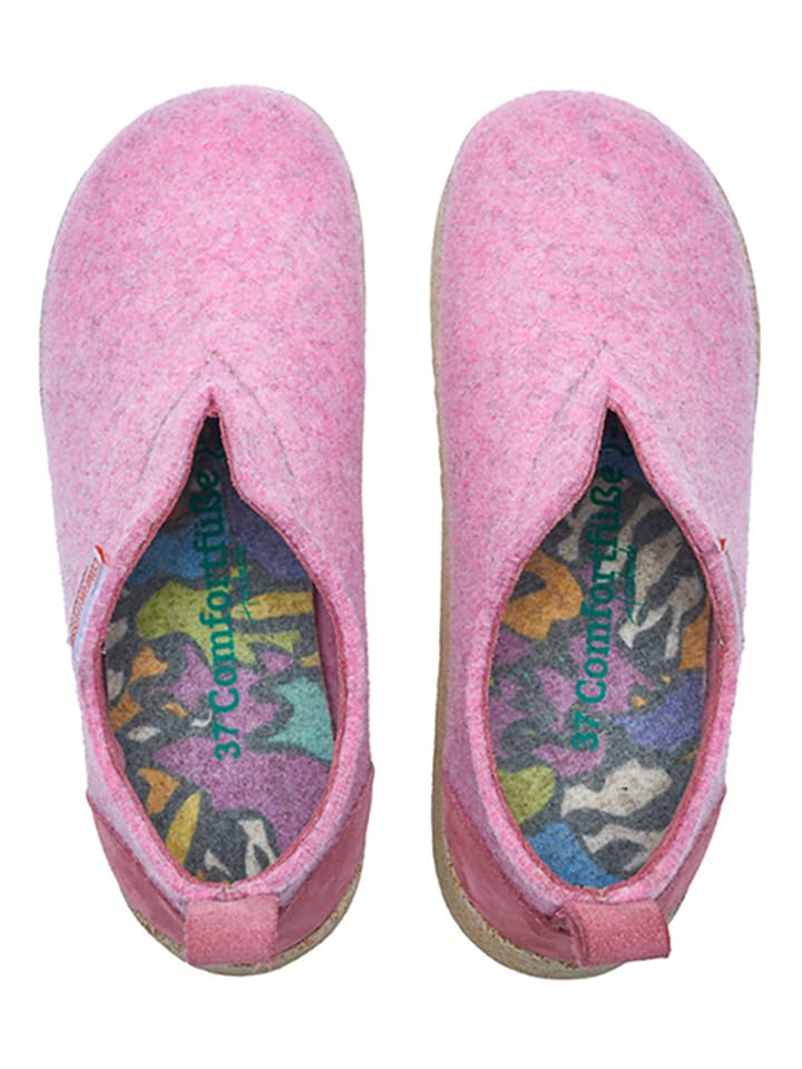 Comfortfusse Hausschuhe in Rosa günstig kaufen