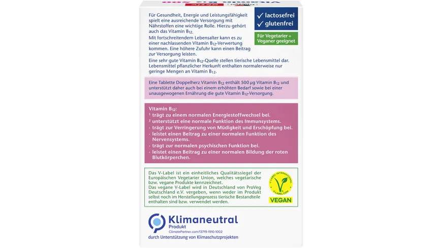 Doppelherz Vitamin B12 500 120 Mini-Tabletten