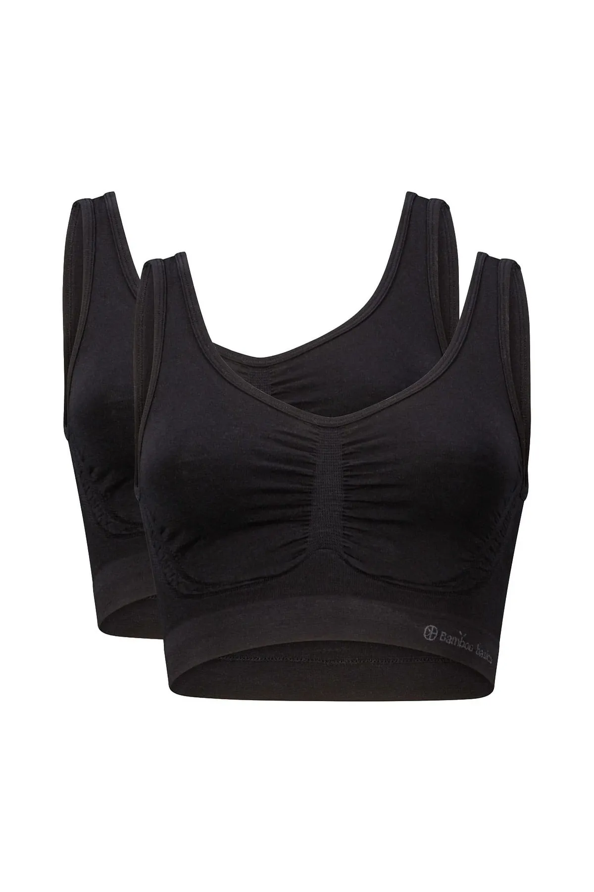 Bamboo Basics  Sport-BH - Schwarz - Unifarben