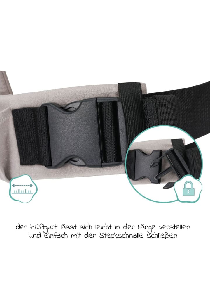 fillikid Babytrage Natural ab 3,5 -20 kg in grau günstig kaufen onesize