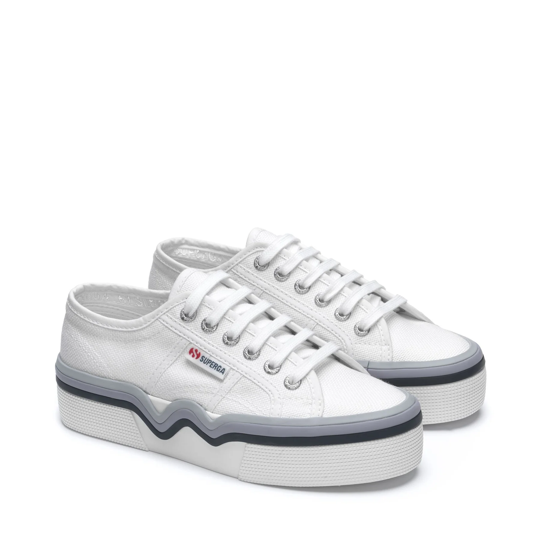 2740 LIQUIFY STRIPES-WHITE-SHADED BLUE