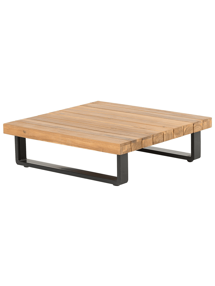 Beliani 4-tlg Lounge Set MYKONOS in Grau/Heller Holzfarbton günstig kaufen onesize