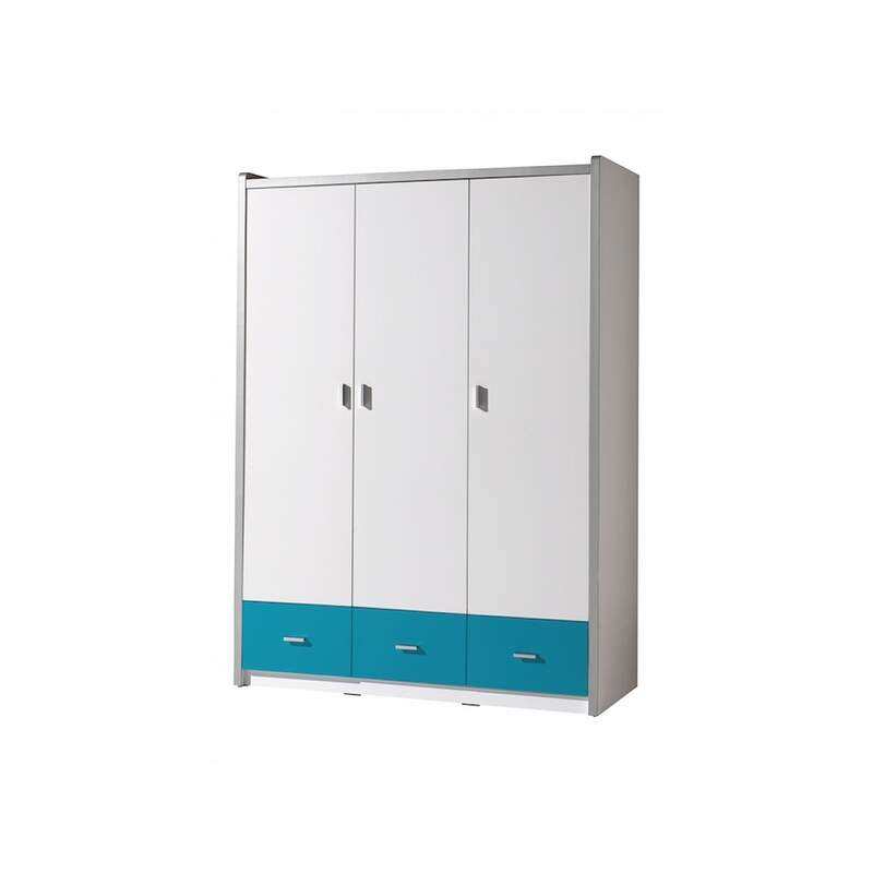 Armoire 3 portes Bonny turquoise